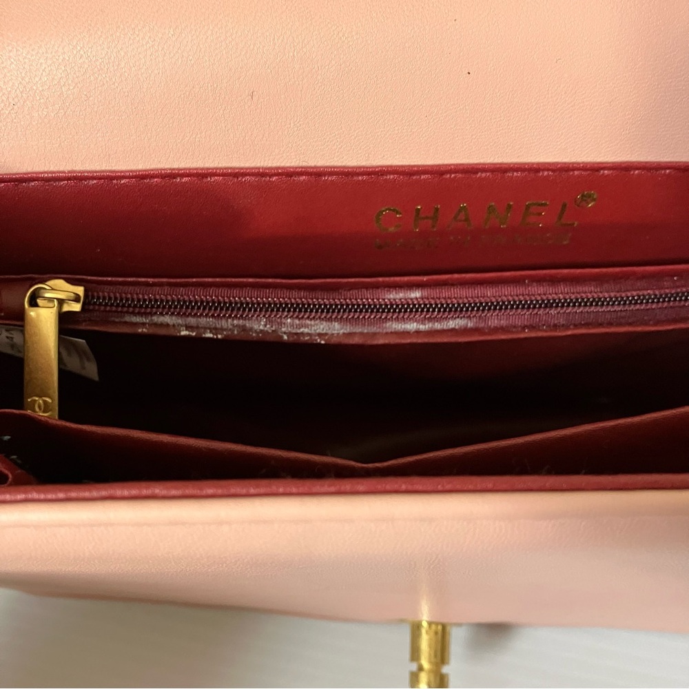 Chanel Small Gold Enchained Quilted Boy Flap Bag in Pink - Picture 11 of 15